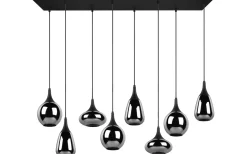 Avlånga Taklampor<Trio Lighting Lumina Takpendel 8-delad E14 mattsvart