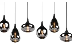 Trio Lighting Lumina Takpendel 6-delad E14 mattsvart* Avlånga Taklampor