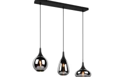 Avlånga Taklampor<Trio Lighting Lumina Takpendel 3-delad E14 mattsvart