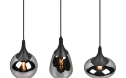 Avlånga Taklampor<Trio Lighting Lumina Takpendel 3-delad E14 mattsvart