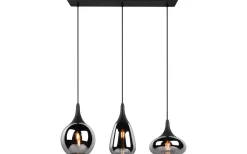 Avlånga Taklampor<Trio Lighting Lumina Takpendel 3-delad E14 mattsvart