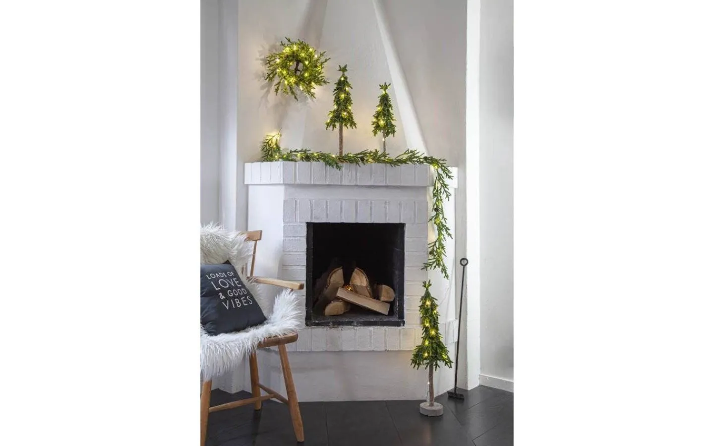 Star Trading Lummer Batteridriven Gran 55cm Grön* Batteri Julpynt Inomhus