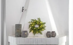 Star Trading Lummer Batteridriven Krans 38cm LED Grön Inomhus* Kransar|Batteri Julpynt Inomhus