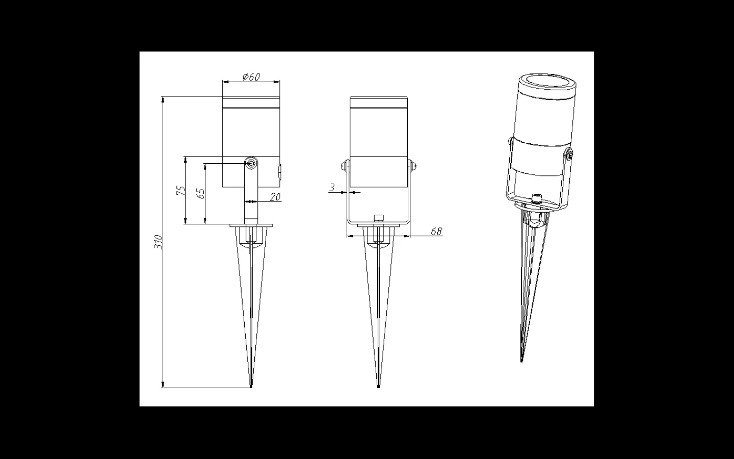 Lightson Garden Plug & Play<Lightson Luna Markspotlight Mörkgrå LED 3000K 350lm 5W
