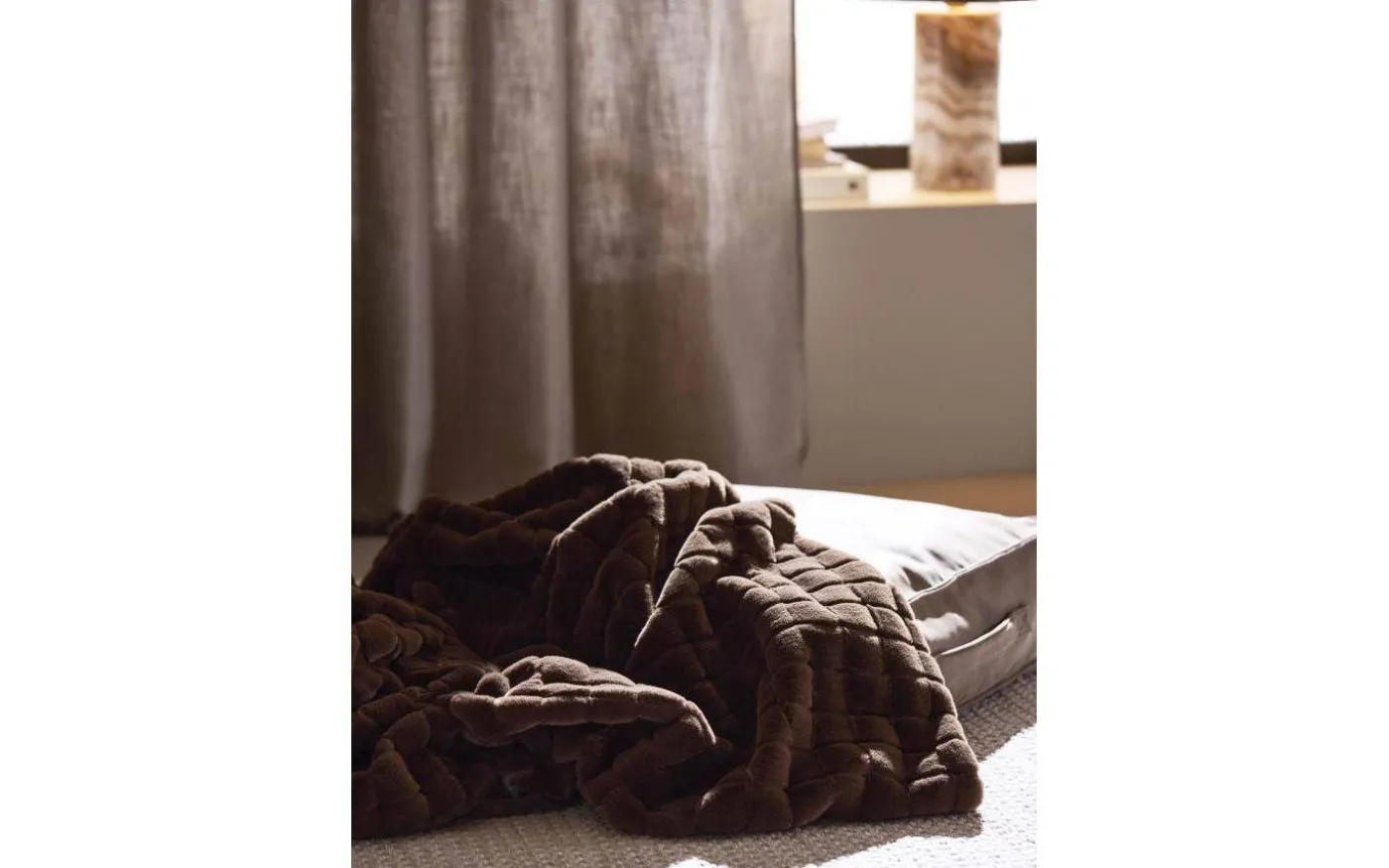 Luna Pläd 120x150cm Brun