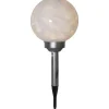 Luna Solcellslampa Klot På Pinne, 37 cm Varmvit 0,12W