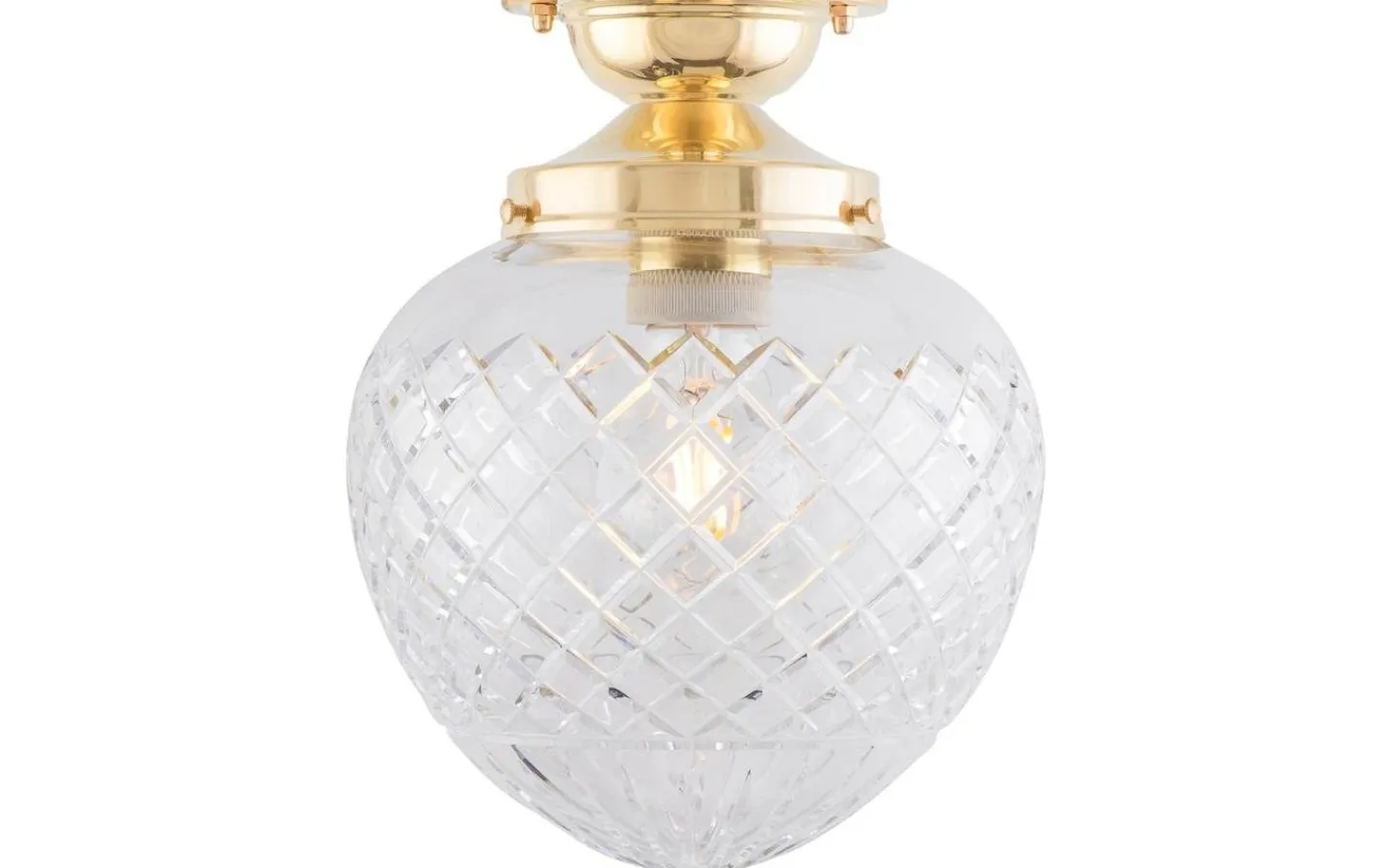 Plafonder<Karlskrona Lampfabrik Lundkvist 100 - Mässing