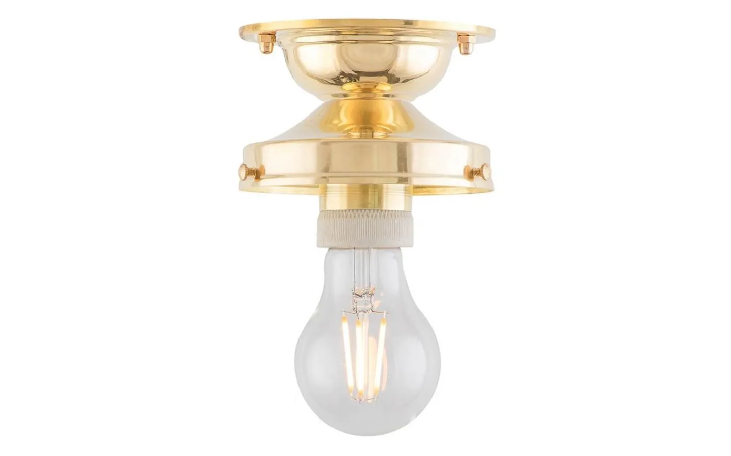 Plafonder<Karlskrona Lampfabrik Lundkvist 100 - Mässing