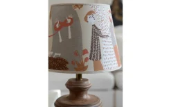 Hallbergs Lustgården Lampskärm Ø17cm Natur Stig Lindberg* Mönstrade Lampskärmar