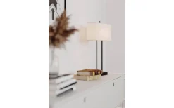 Bordslampor<By Rydens Luton Bordslampa 56cm Svart/Vit