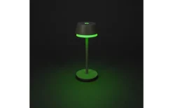 Uppladdningsbara Lampor Utomhus|Uppladdningsbara Lampor Utomhus<Konstsmide Lyon Uppladdningsbar Bordslampa LED CCT+RGB 30cm Gröngrå IP54