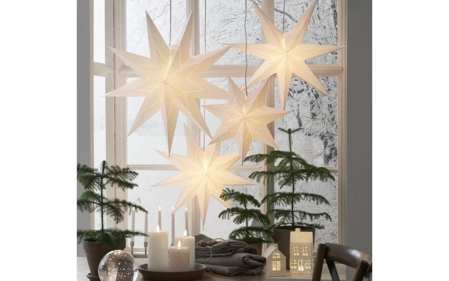 Julstjärnor Med Sladd<Star Trading Lysa Julstjärna 43cm Vit