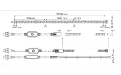 Malmbergs M1 LEDstrip 230V 4,5W/m 6500K 1m Cut Metervara IP44* Allmänbelysning|230V Led Slinga
