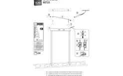 Aneta Macarons Taklampa 90cm LED 6x5W 3000K Krom/Frost* Avlånga Taklampor