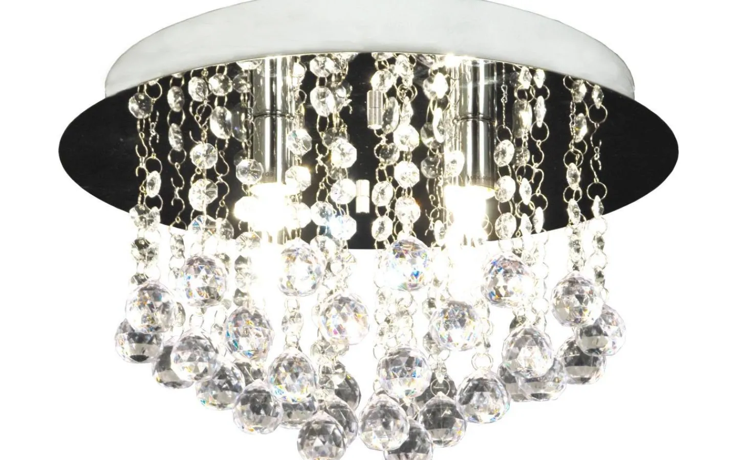 Aneta Madelene Kristallplafond 35cm Krom* Badrum|Kristallplafonder