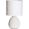 Cottex Madison Bordslampa 25cm Beige/Vit* Bordslampor