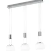 Avlånga Taklampor<Trio Lighting Madison Takpendel LED 3-delad i borstat stål