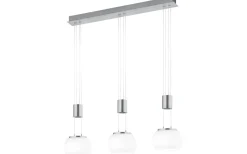 Avlånga Taklampor<Trio Lighting Madison Takpendel LED 3-delad i borstat stål