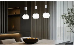 Avlånga Taklampor<Trio Lighting Madison Takpendel LED 3-delad i borstat stål