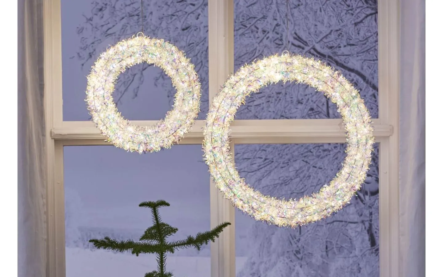 Kransar|Julpynt Utomhus<Star Trading Magic Utomhusdekoration Ø45cm Vit