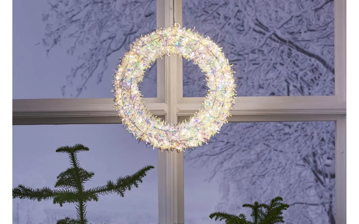 Kransar|Julpynt Utomhus<Star Trading Magic Utomhusdekoration Ø30cm Vit