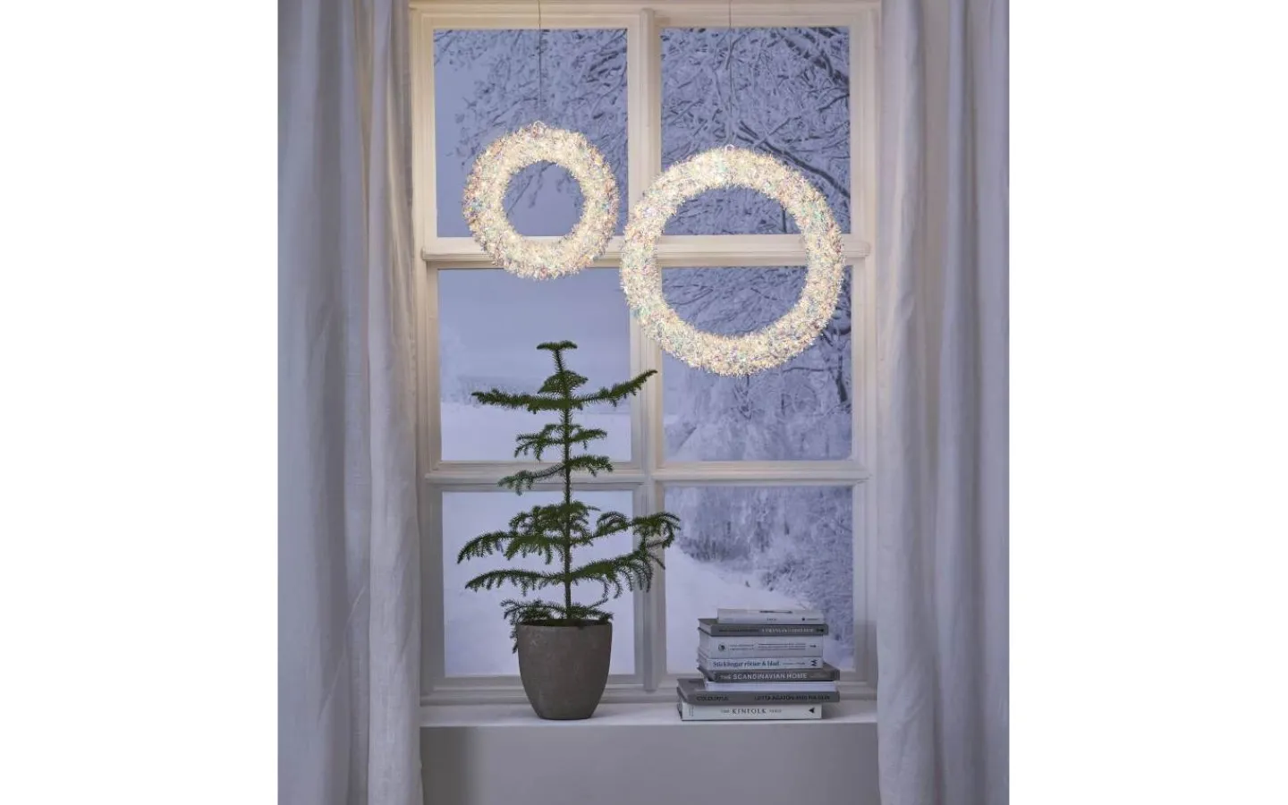 Kransar|Julpynt Utomhus<Star Trading Magic Utomhusdekoration Ø30cm Vit