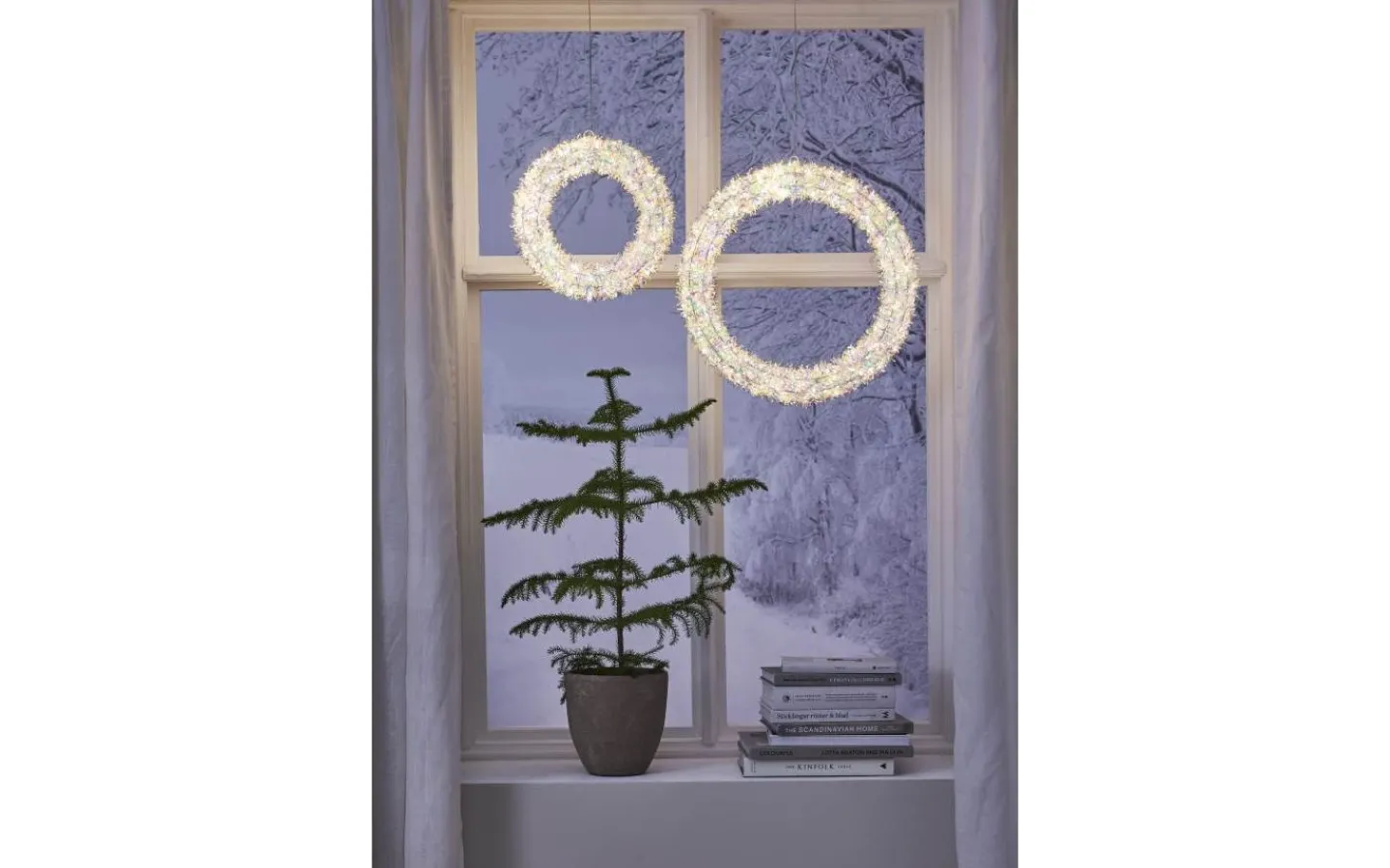 Kransar|Julpynt Utomhus<Star Trading Magic Utomhusdekoration Ø30cm Vit