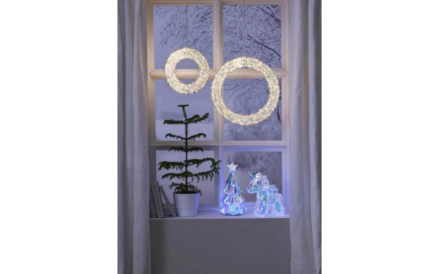 Kransar|Julpynt Utomhus<Star Trading Magic Utomhusdekoration Ø30cm Vit