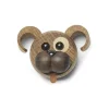Magnetic Happy Magnet Hund Ek/Lönn 5 cm