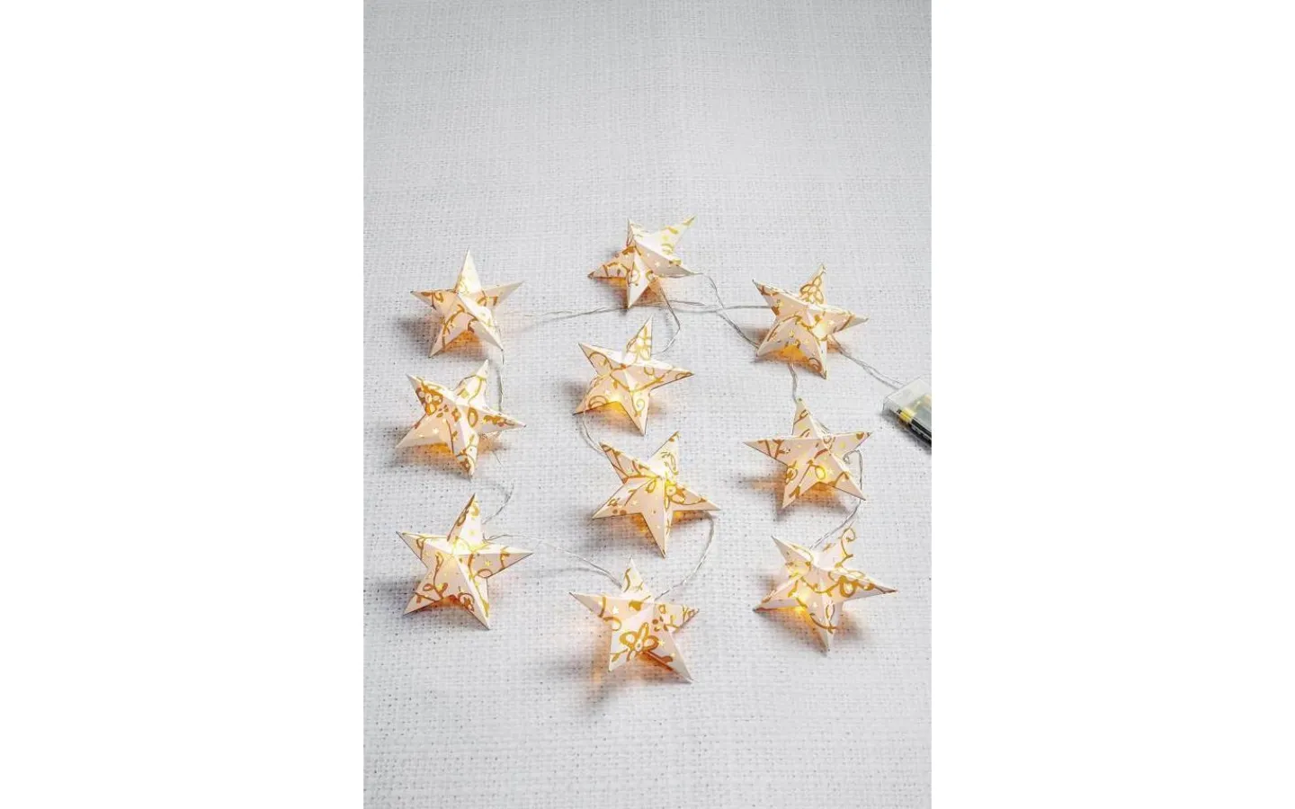 Markslojd Majken Batteridriven Ljusslinga Stjärnor 1,8m* Batteri Julpynt Inomhus