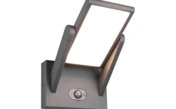 Trio Lighting Malawi hybrid solcellsdriven Vägglampa LED antracitgrå uppladdningsbar rörelse- och skymningssensor IP65* Solcellslampor Vägg|Visa Alla Solcellslampor