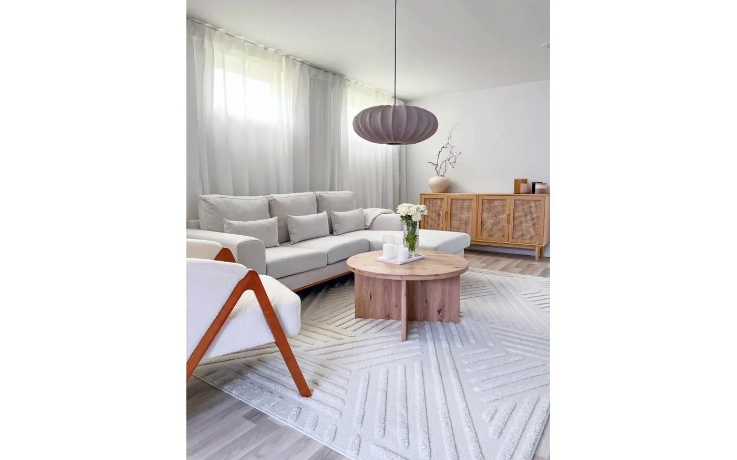 Stora Taklampor Ø50-69 Cm<Aneta Mamsell Taklampa 55cm Varmgrå