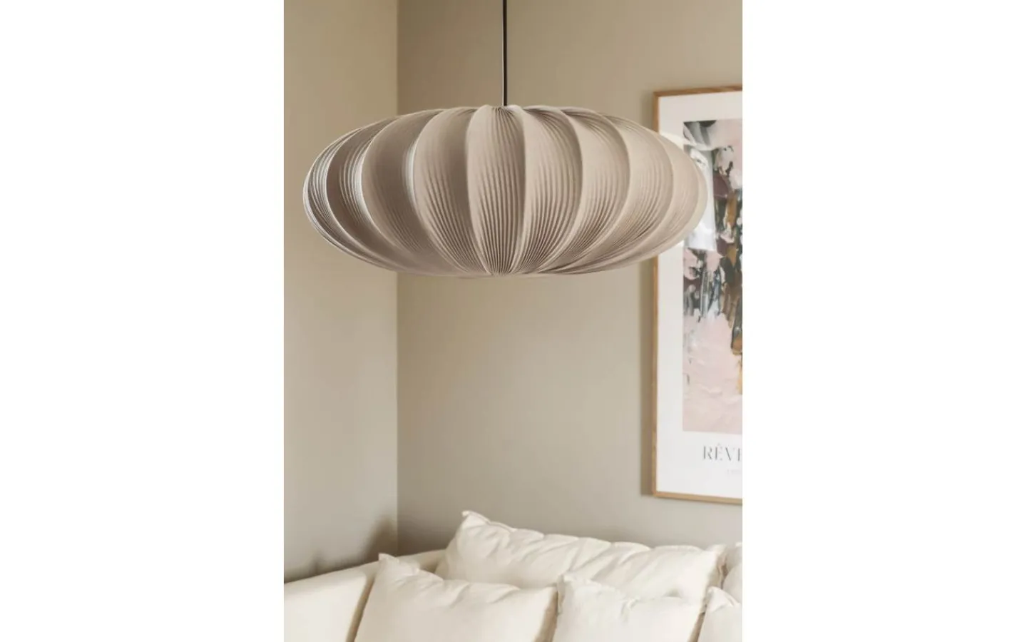 Stora Taklampor Ø50-69 Cm<Aneta Mamsell Taklampa 55cm Varmgrå