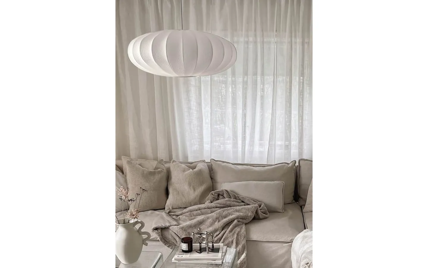 Vardagsrum|Sovrum<Aneta Mamsell Taklampa 55cm Vit