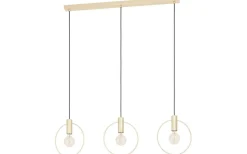 Avlånga Taklampor<Eglo Manizales Taklampa 101cm 3L Mässing