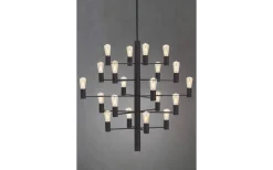 Manola Takkrona 70cm LED 20x2,5W Svart