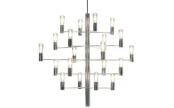 Herstal Manola Takkrona 70cm LED 20x2,5W Krom* Kök & Matplats|Stora Taklampor Ø70-150 Cm