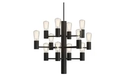 Manola Takkrona Mini 45cm LED 12x2,5W Svart