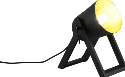 Bordslampor<Reality Marc Bordslampa E27 matt svart/guld