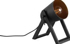 Bordslampor<Reality Marc Bordslampa E27 matt svart/guld