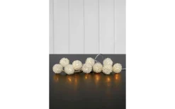 Markslojd Marcus Batteridriven Ljusslinga 1,2m Metallkulor* Batterislingor Inomhus