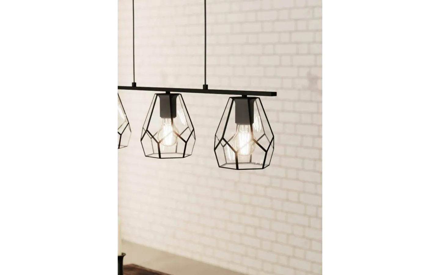 Eglo Mardyke Taklampa 78cm 3L Svart* Kök & Matplats|Avlånga Taklampor