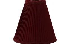 Margareta Plisserad Toppringskärm Ø22cm Röd