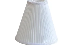 Toppringsskärmar<Hallbergs Margareta Plisserad Toppringskärm Ø22cm Offwhite