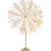 Marigold Julstjärna på Fot 68cm Vit/Mässing