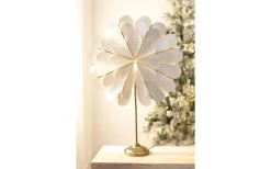 Marigold Julstjärna på Fot 68cm Vit/Mässing