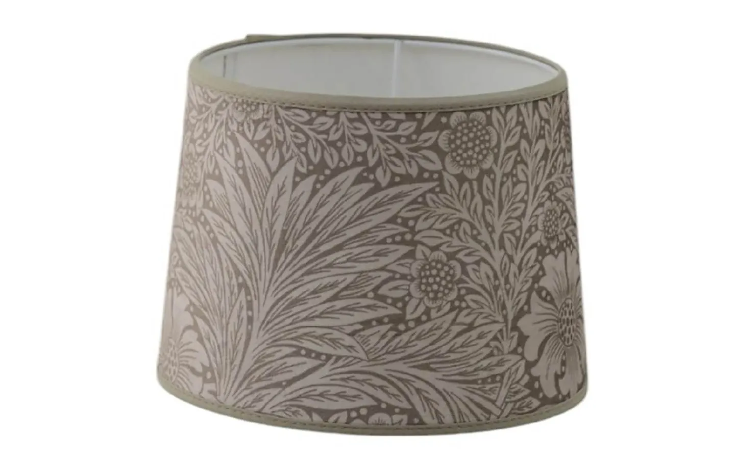 Hallbergs Marigold Velvet Lampskärm Ø24cm Jute William Morris* Mönstrade Lampskärmar