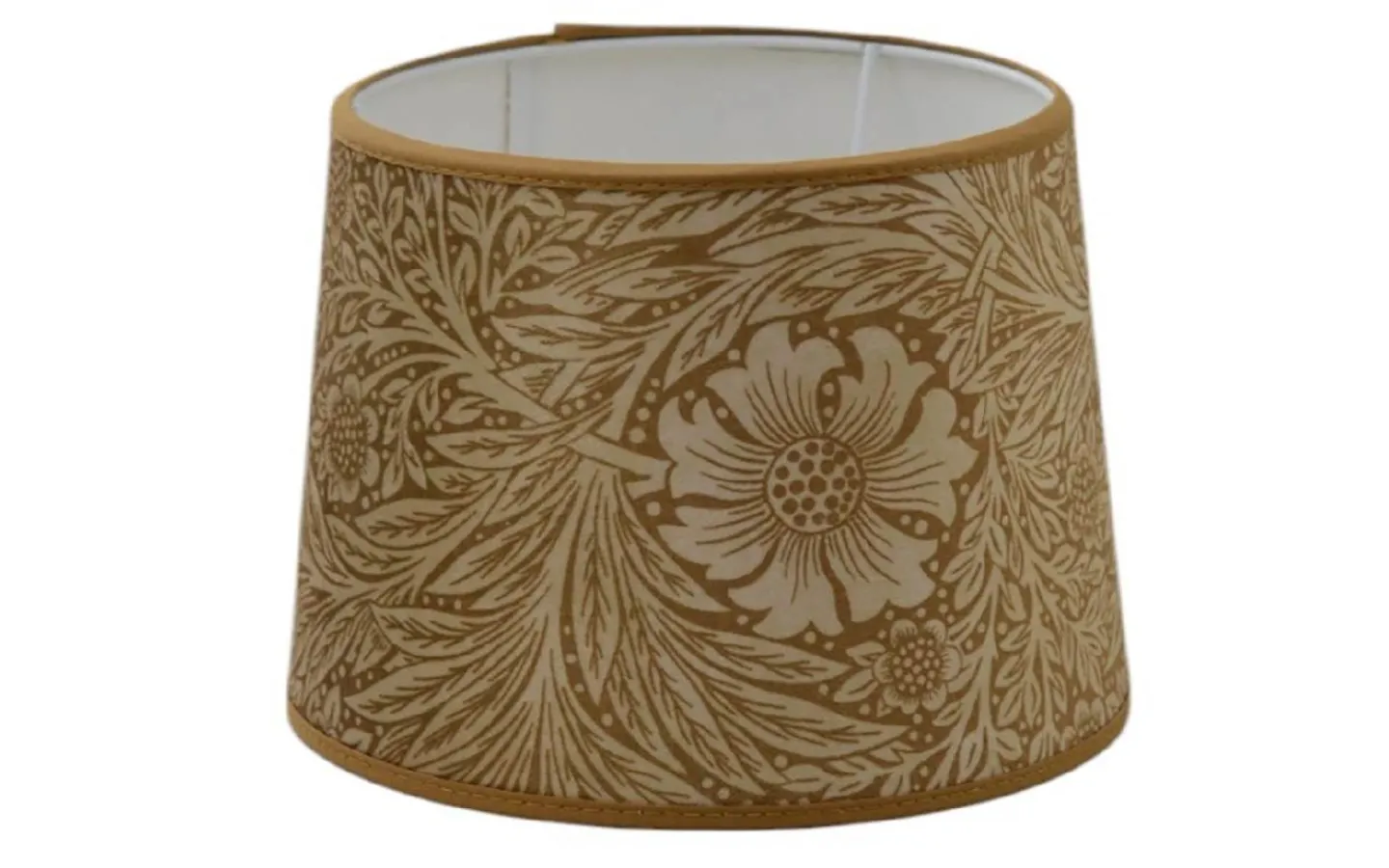 Hallbergs Marigold Velvet Lampskärm Ø30cm Ochre William Morris* Mönstrade Lampskärmar
