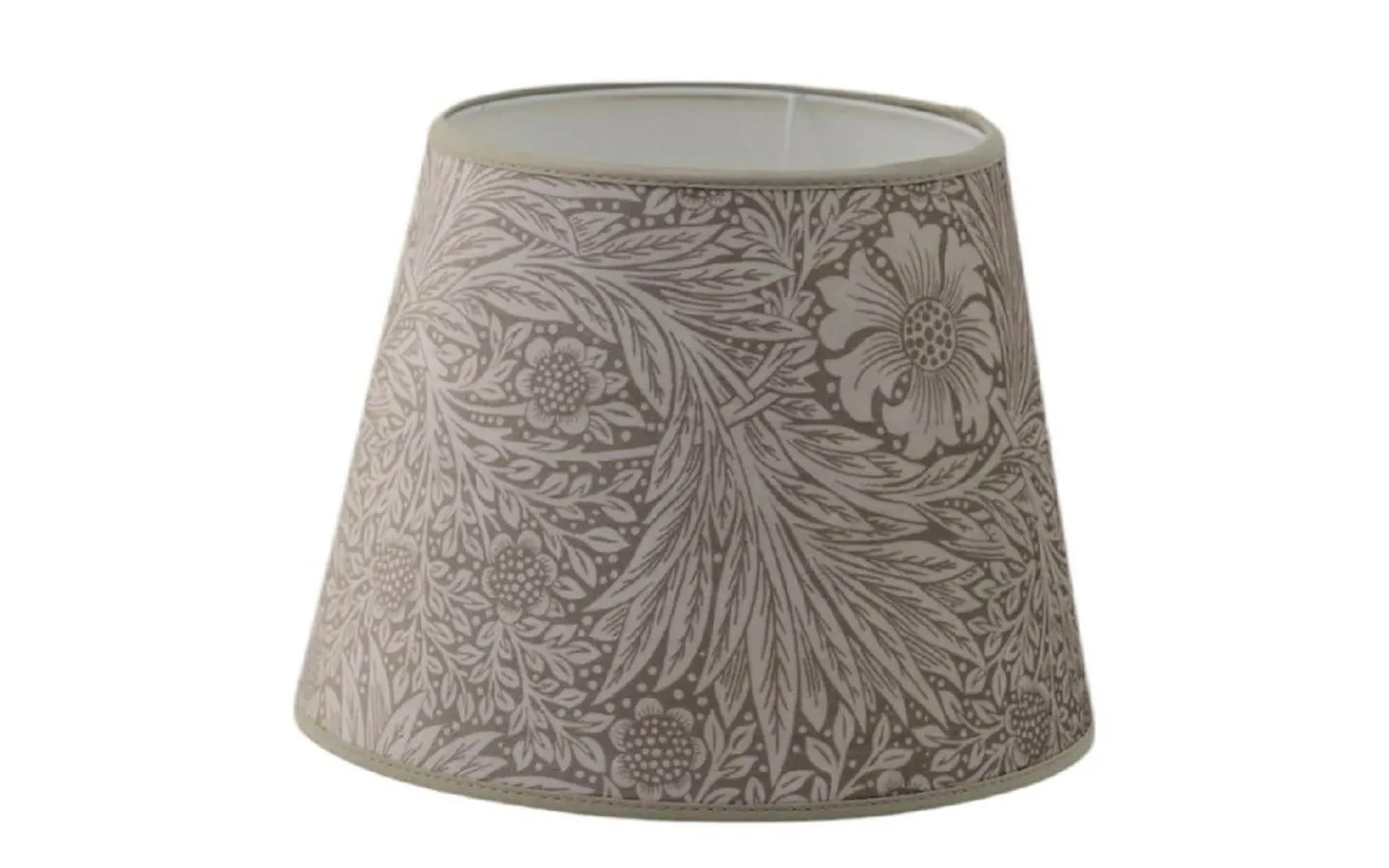 Hallbergs Marigold Velvet Lampskärm Ø25cm Jute William Morris* Mönstrade Lampskärmar