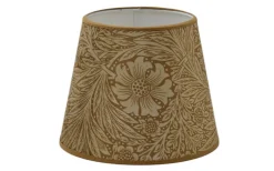 Hallbergs Marigold Velvet Lampskärm Ø17cm Ochre William Morris* Mönstrade Lampskärmar